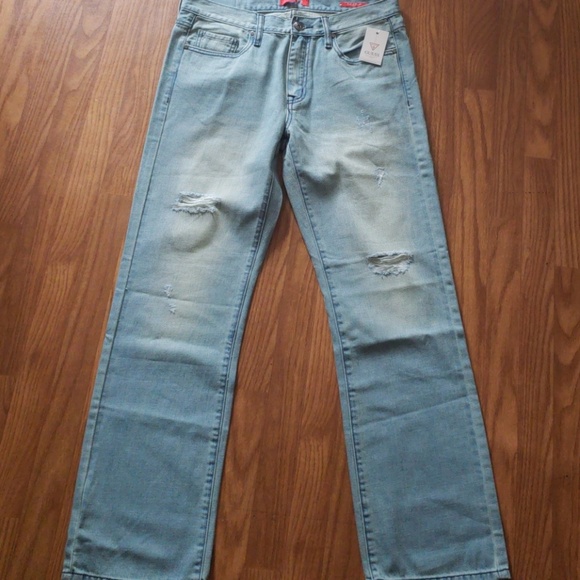 New Guess Regular Straight Jeans - Picture 1 of 8